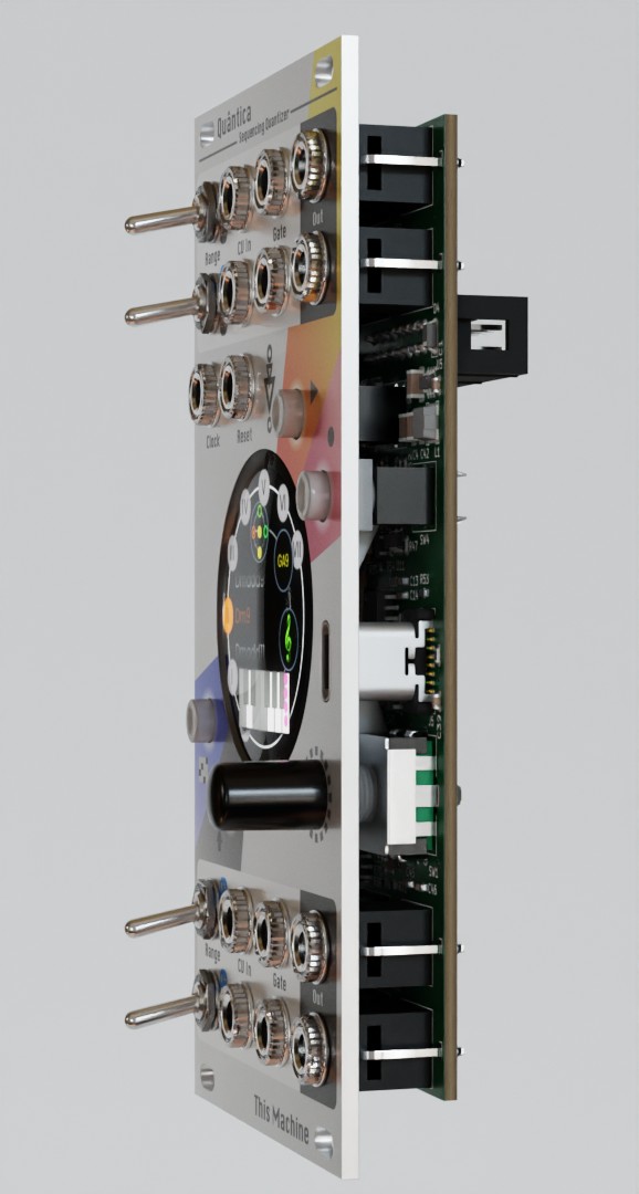 This Machine Quântica eurorack quantizer module carousel front right
