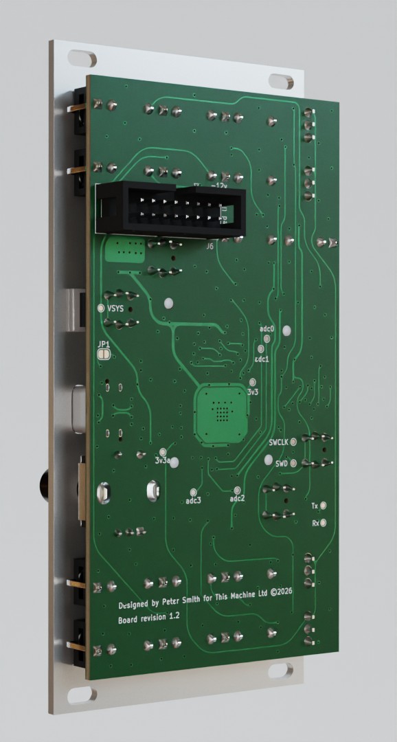 This Machine Quântica eurorack quantizer module carousel back right