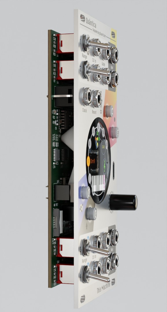 This Machine Quântica eurorack quantizer module carousel front left