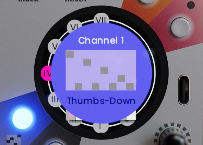 This Machine Quântica eurorack quantizer module arpeggiator screenshot