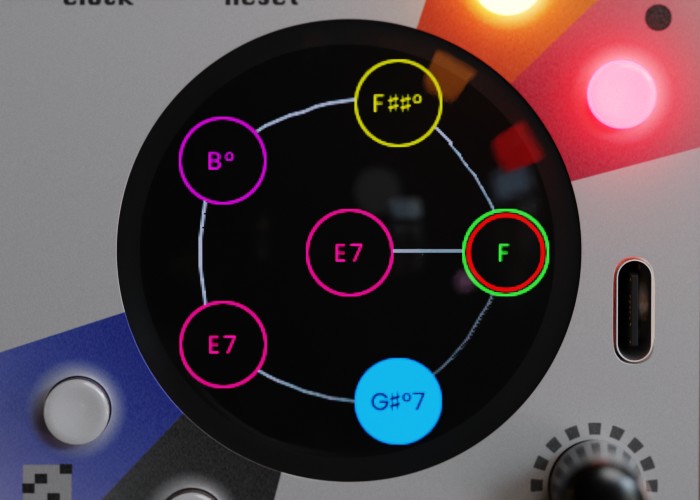 This Machine Quântica eurorack quantizer module chord sequencer screenshot